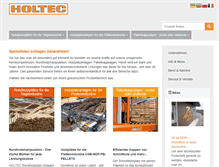 Tablet Screenshot of holtec.de